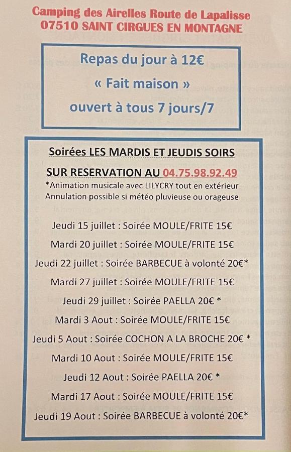 Les Airelles Hotel Saint-Cirgues-en-Montagne Kültér fotó